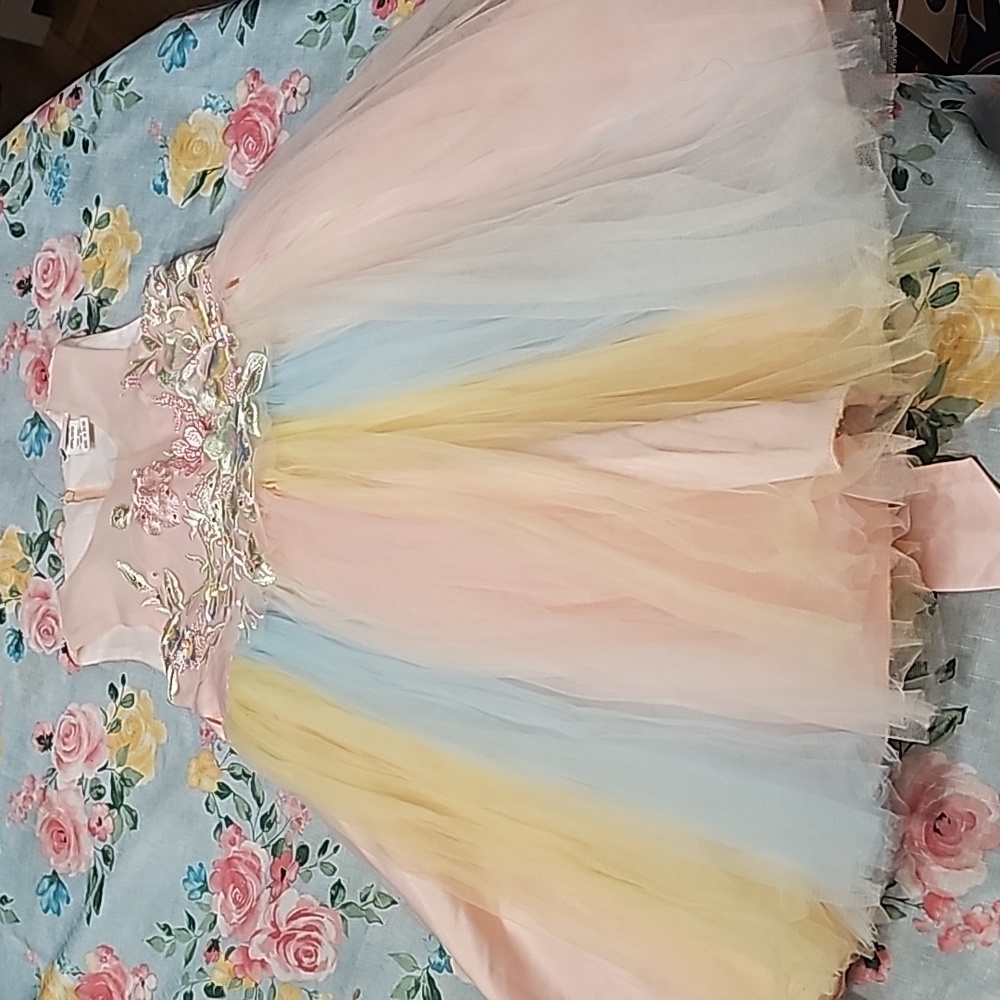 MIA BELLE GIRLS DRESS - Picture 2 of 6